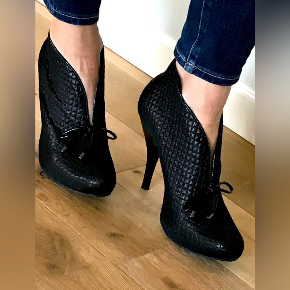 Stiletto heeled booties